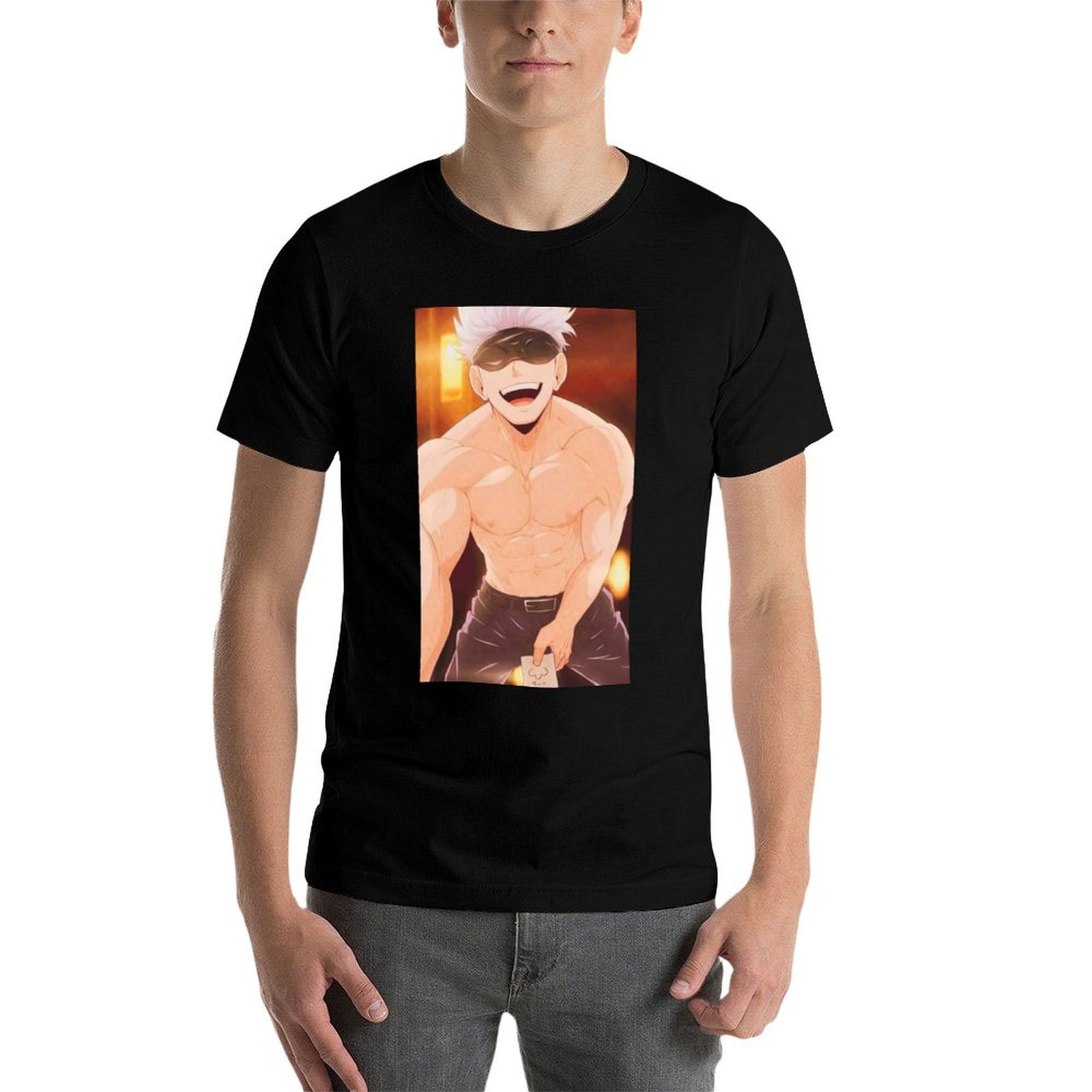 Gojo Satoru Merchandise T-Shir - огляд і ціна Anime Merchandise For Men