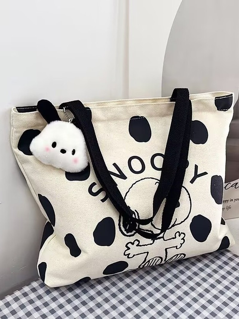 Cartoon Snoopy Canvas Shoulder - огляд і ціна Anime Tote Bag