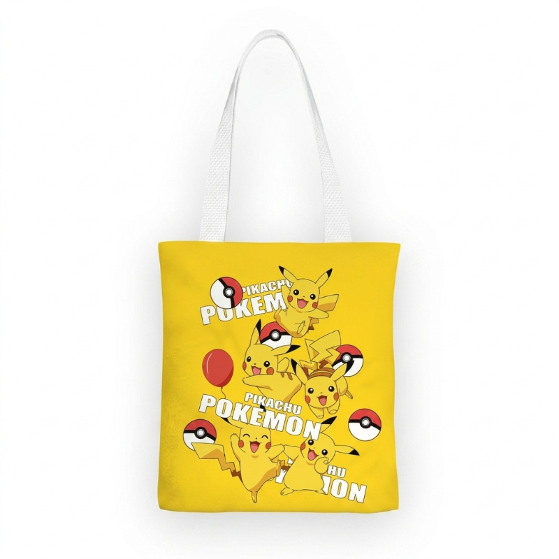 Pikachu Canvas Tote Bag Cute A - огляд і ціна Anime Merch Shopping